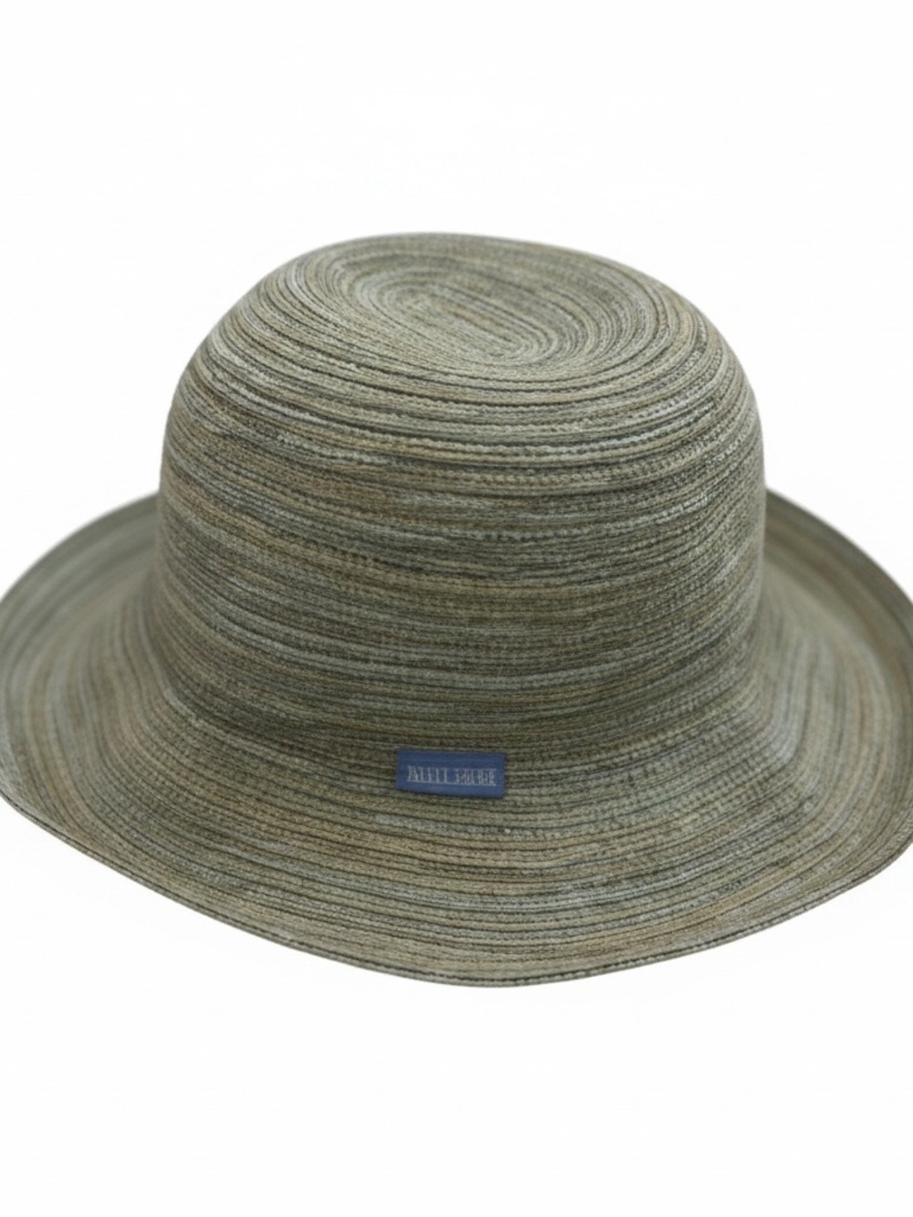 Women’s Green Straw Sun Hat with Small Logo Tab - Picture 2 of 7